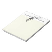 Bloc-note Notes musicales de French Horn Wind Musician (Tourné)