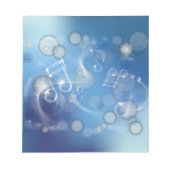 Bloc-note Notes musicales en verre d'Imaginaire (Devant)