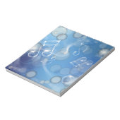 Bloc-note Notes musicales en verre d'Imaginaire (Tourné)