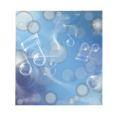 Bloc-note Notes musicales en verre d'Imaginaire (Devant)