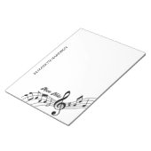 Bloc-note Notes musicales pour l'enseignant Treble Clef Note (Incliné)