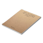 Bloc-note Notes Personnalisées Drôles pour Réunion de Bureau (Tourné)