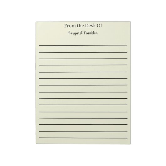 Bloc-note Notes personnalisées du bureau de (Tourné)