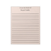 Bloc-note Notes personnalisées du bureau de (Tourné)