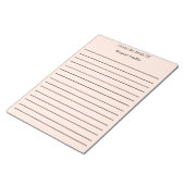 Bloc-note Notes personnalisées du bureau de (Incliné)