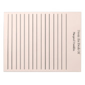 Bloc-note Notes personnalisées du bureau de (Devant)