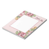 Bloc-note Notes personnalisés Angela's Flowery Romantique (Tourné)