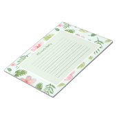 Bloc-note Notes personnelles florales (Incliné)