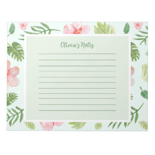 Bloc-note Notes Personnelles Florales
