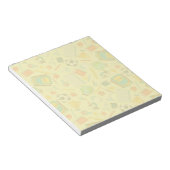 Bloc-note Notes post-it du Motif de l'approvisionnement scol (Incliné)