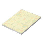 Bloc-note Notes post-it du Motif de l'approvisionnement scol (Tourné)