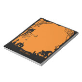 Bloc-note Notes Post-it Halloween noir orange (Tourné)