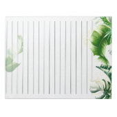 Bloc-note Notes quotidiennes (Pad) avec un design tropical (Devant)