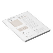 Bloc-note Notes sur la nounou, journal sur la nounou (Incliné)