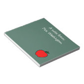 Bloc-note Notes sur le tableau de bord de l'enseignant perso (Incliné)