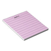Bloc-note Notes violettes Papier à lettres élégant et modern (Incliné)