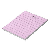 Bloc-note Notes violettes Papier à lettres élégant et modern (Tourné)