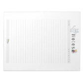Bloc-note Notespad de chat hebdomadaire (Devant)