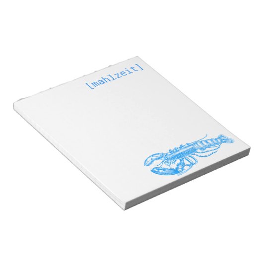 Bloc-note Notizkarten für Restaurants (Incliné)