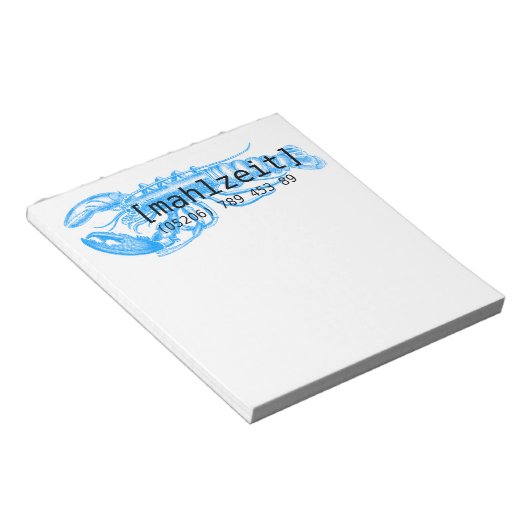 Bloc-note Notizkarten für Restaurants (Incliné)