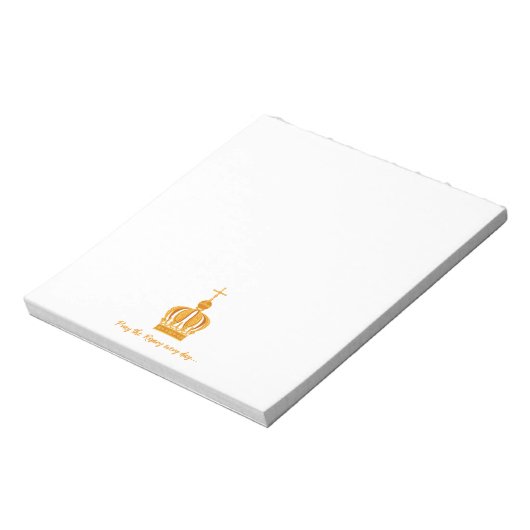 Bloc-note Notre-Dame de Fatima couronne (Tourné)