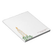 Bloc-note Notre-Dame de Fatima et roses blanches (Incliné)