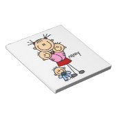 Bloc-note Nounou Stick Figure (Incliné)