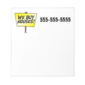 Bloc-note Nous achetons des maisons (Devant)