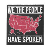 Bloc-note Nous, le peuple, avons parlé de la carte des élect (Devant)