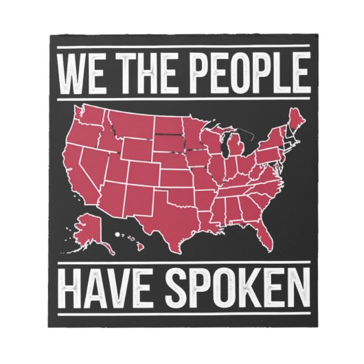 Bloc-note Nous, le peuple, avons parlé de la carte des élect (Devant)