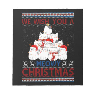 Bloc-note Nous Vous Souhaitons Un Chat Meowen Chat Noël Chau
