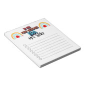 Bloc-note Nouveau Professeur personnalisé Retour à l'époque  (Incliné)