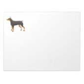 Bloc-note nouveau toc dobie noir et rouge (Devant)