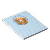 Bloc-note Nouvelle-Écosse Peinture de chien pour l'essayeur  (Incliné)