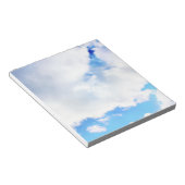 Bloc-note Nuages Blancs Douillets et Ciel Bleu (Incliné)