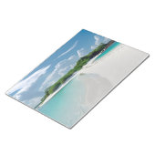 Bloc-note Nuages Sky Coast Beach Sable blanc Soleil Jour Voy (Incliné)