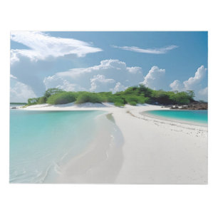 Bloc-note Nuages Sky Coast Beach Sable blanc Soleil Jour Voy