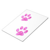 Bloc-note Nuances de pattes roses (Incliné)