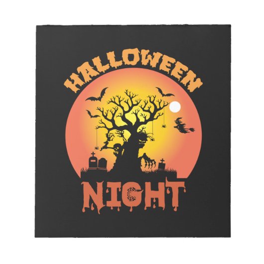 Bloc-note Nuit d'Halloween (Devant)