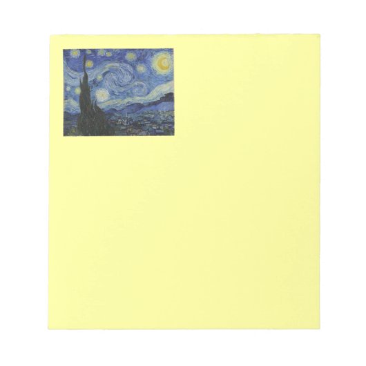Bloc-note Nuit étoilée de Van Gogh (Devant)