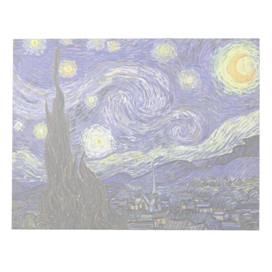 Bloc-note Nuit étoilée par Vincent van Gogh (Devant)