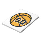 Bloc-note Numéro de maillot préféré des fans de basket-ball  (Tourné)