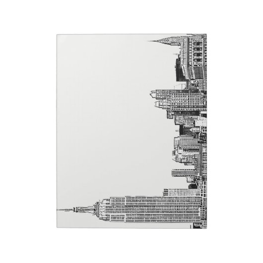 Bloc-note NYC Skyline Etched 01 (Tourné)