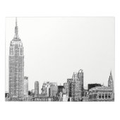 Bloc-note NYC Skyline Etched 01 (Devant)