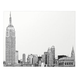 Bloc-note NYC Skyline Etched 01