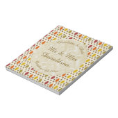 Bloc-note Oak leaves and Acorns Fall Autumn Wedding Custom (Tourné)