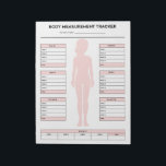 Bloc-note Objectif Corps Mesures Tracker Perte de poids Fitn<br><div class="desc">But Body Measurements Tracker Weight Loss Fitness Notepad pour les filles. Enregistrez votre progression chaque semaine avec ce bloc-notes de suivi de mesure du corps. Version rose.</div>