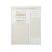 Bloc-note Objectifs de citation de planificateur quotidien R (Tourné)