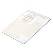 Bloc-note Objectifs de citation de planificateur quotidien R (Incliné)