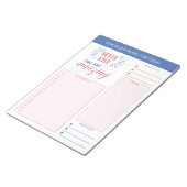 Bloc-note Objectifs du planificateur quotidien Notes Rappels (Incliné)
